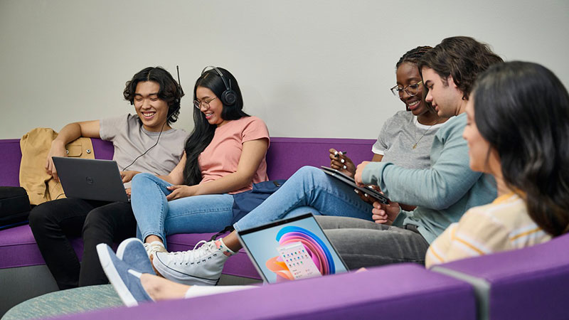 students-lounging